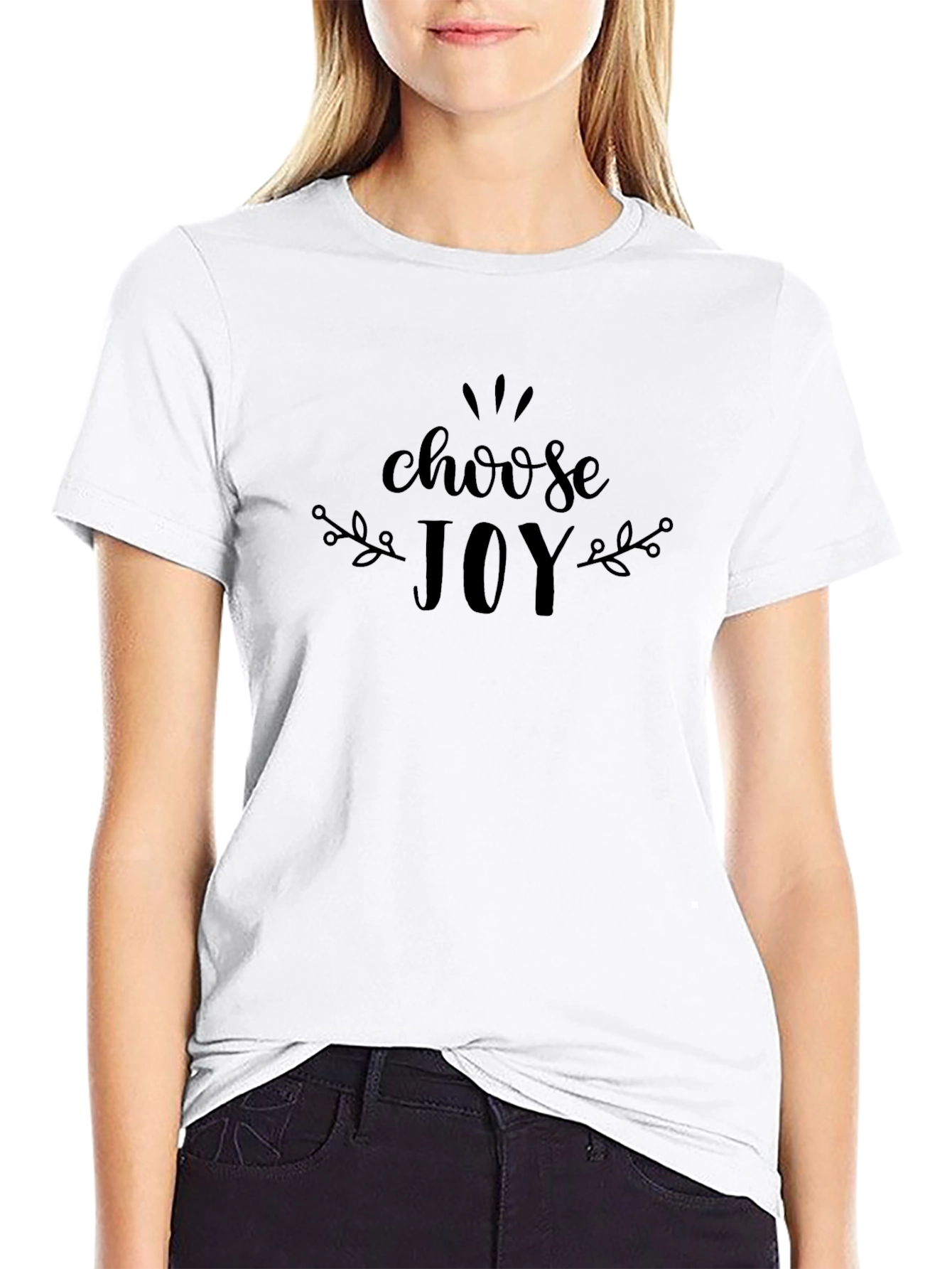Choose Joy Black Graphic T-Shirt