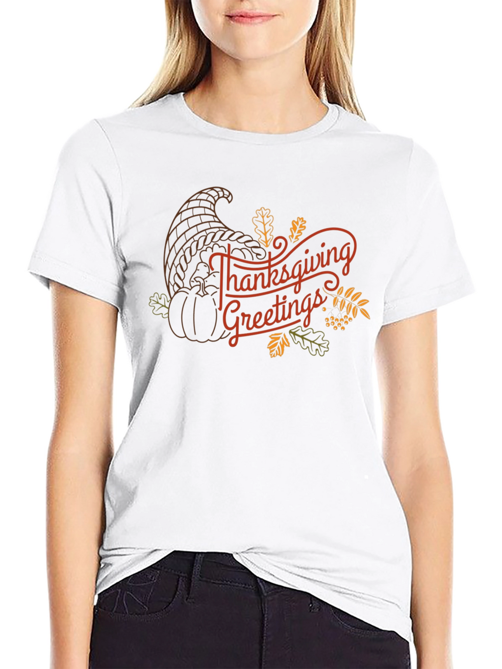 Thanksgiving Greetings Graphic T-Shirt