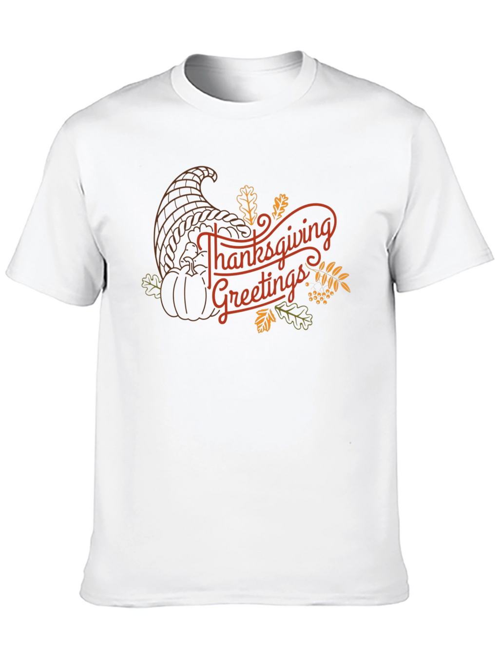 Thanksgiving Greetings Graphic T-Shirt