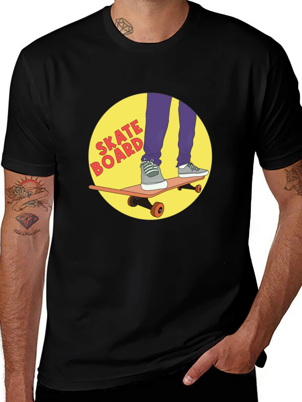 Skateboard Graphic Tee - Cool Skateboarding T-Shirt