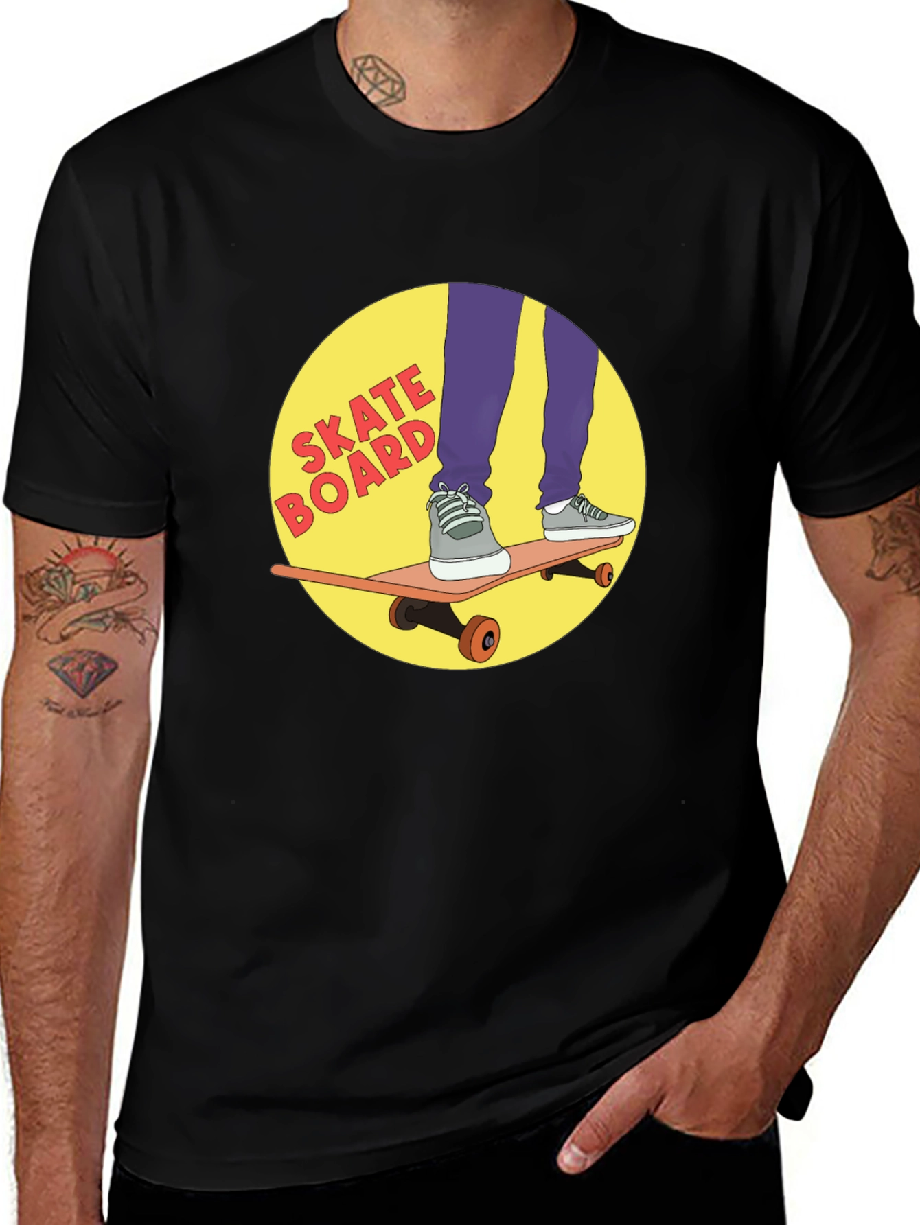 Skateboard Graphic Tee - Cool Skateboarding T-Shirt