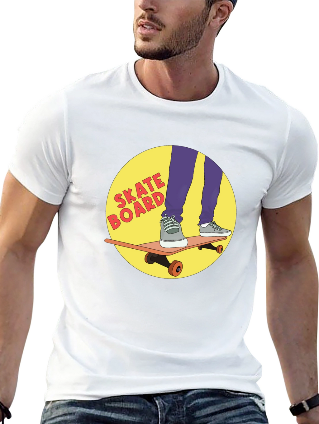 Skateboard Graphic Tee - Cool Skateboarding T-Shirt
