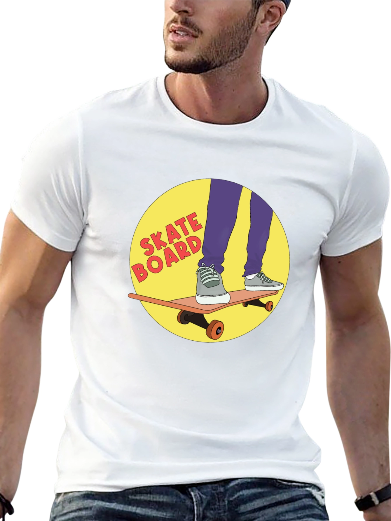 Skateboard Graphic Tee - Cool Skateboarding T-Shirt