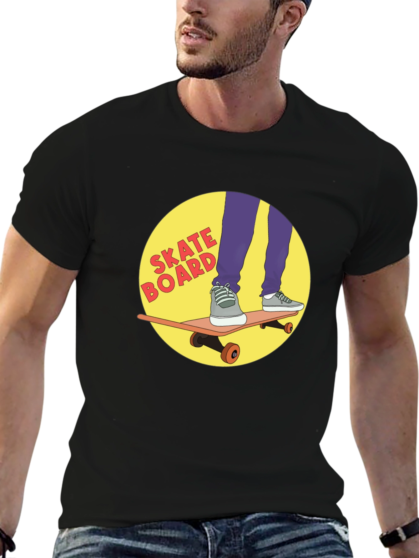 Skateboard Graphic Tee - Cool Skateboarding T-Shirt