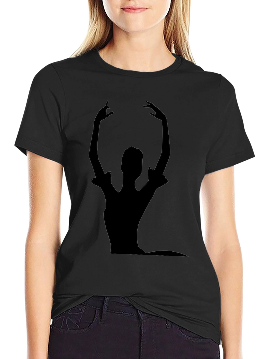 Ballet Dancer Silhouette Graphic T-Shirt