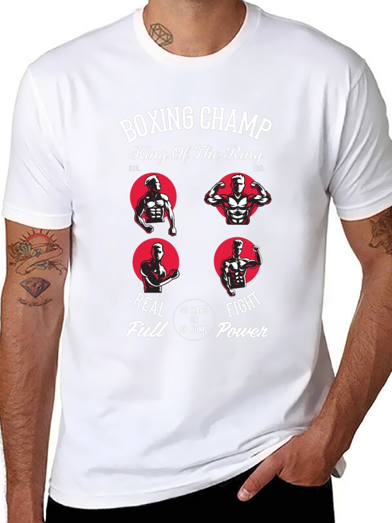 Boxing Champ Graphic Tee - King of the Ring T-Shirt