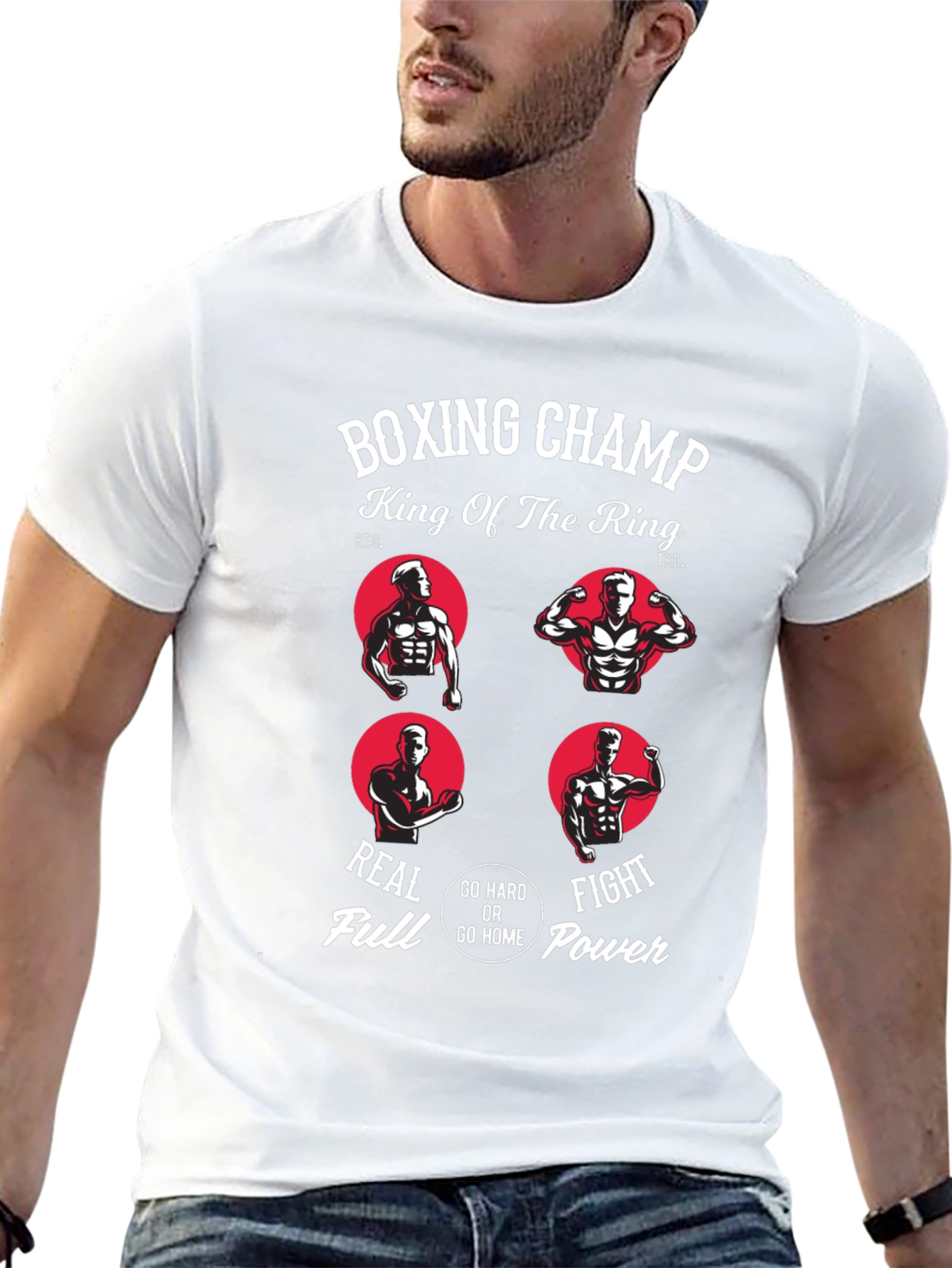 Boxing Champ Graphic Tee - King of the Ring T-Shirt