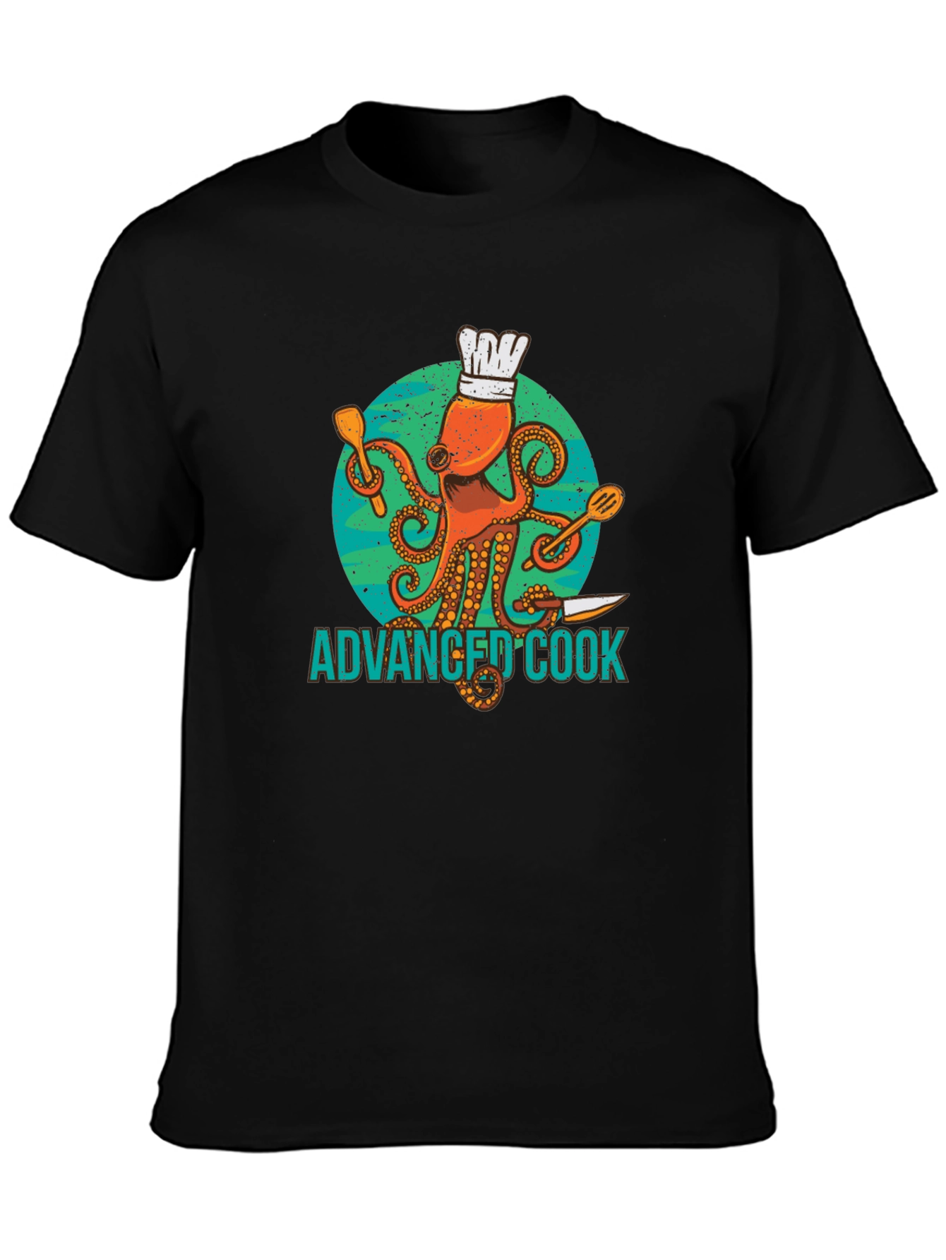 Advanced Cook Octopus Chef Graphic T-Shirt