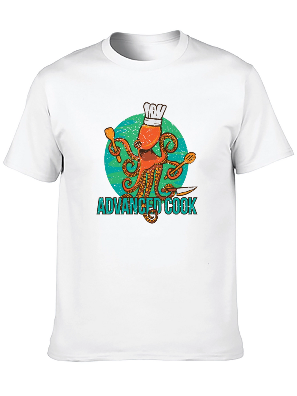 Advanced Cook Octopus Chef Graphic T-Shirt