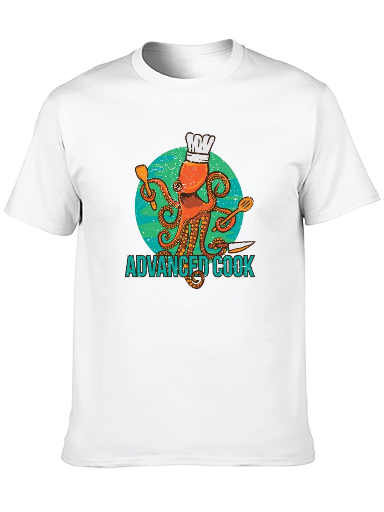 Advanced Cook Octopus Chef Graphic T-Shirt