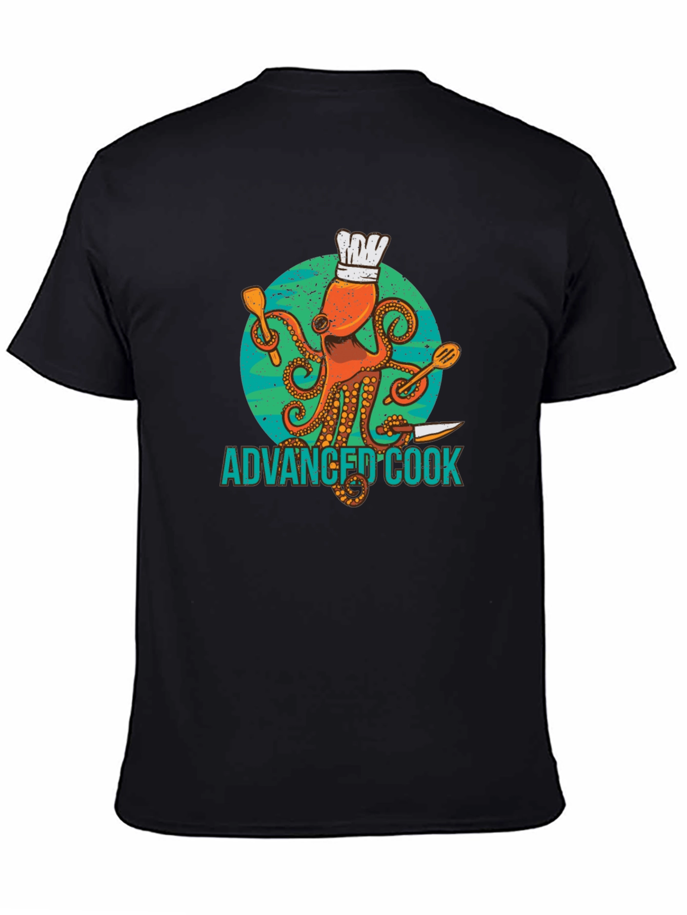 Advanced Cook Octopus Chef Graphic T-Shirt
