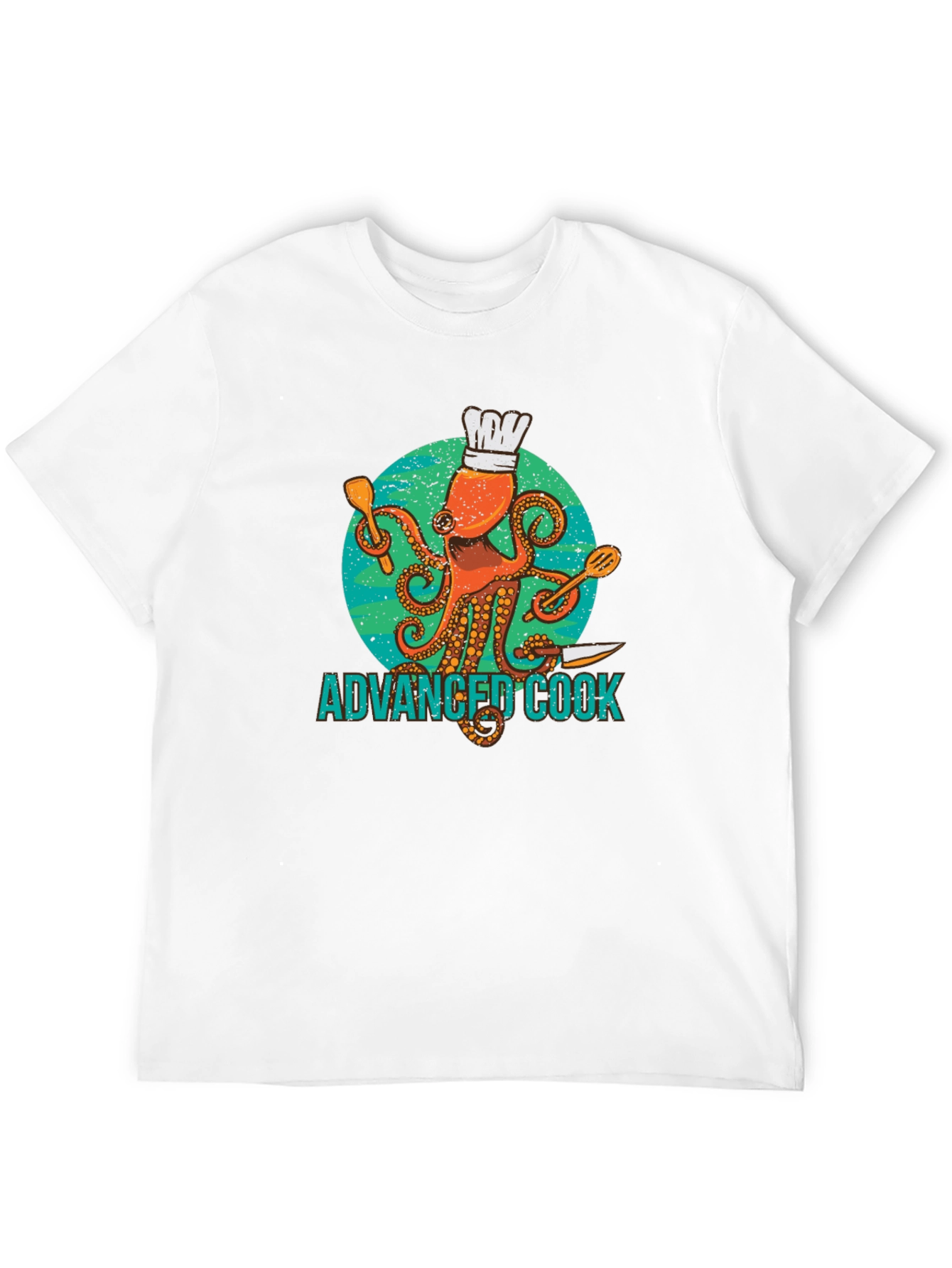 Advanced Cook Octopus Chef Graphic T-Shirt