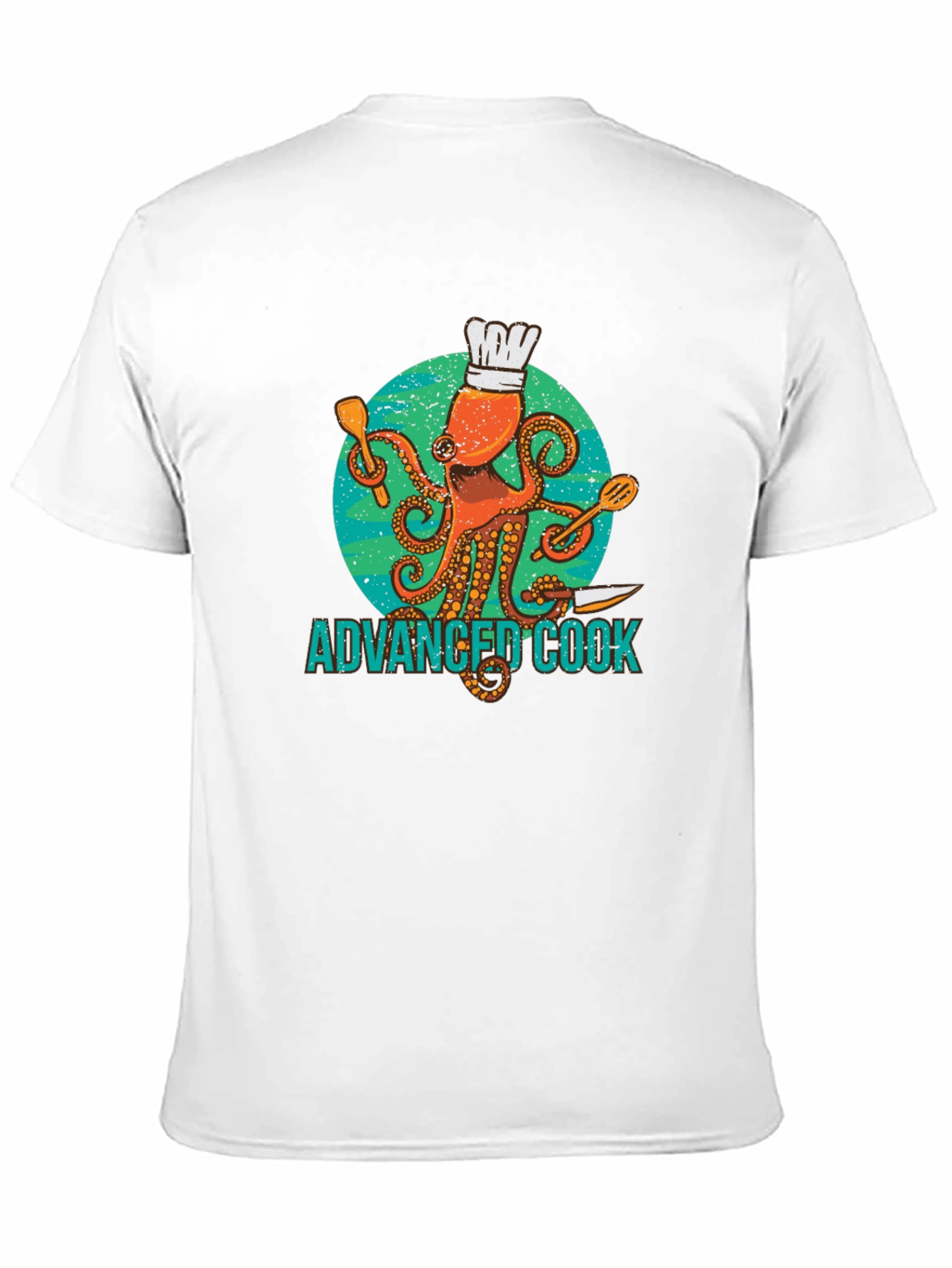 Advanced Cook Octopus Chef Graphic T-Shirt