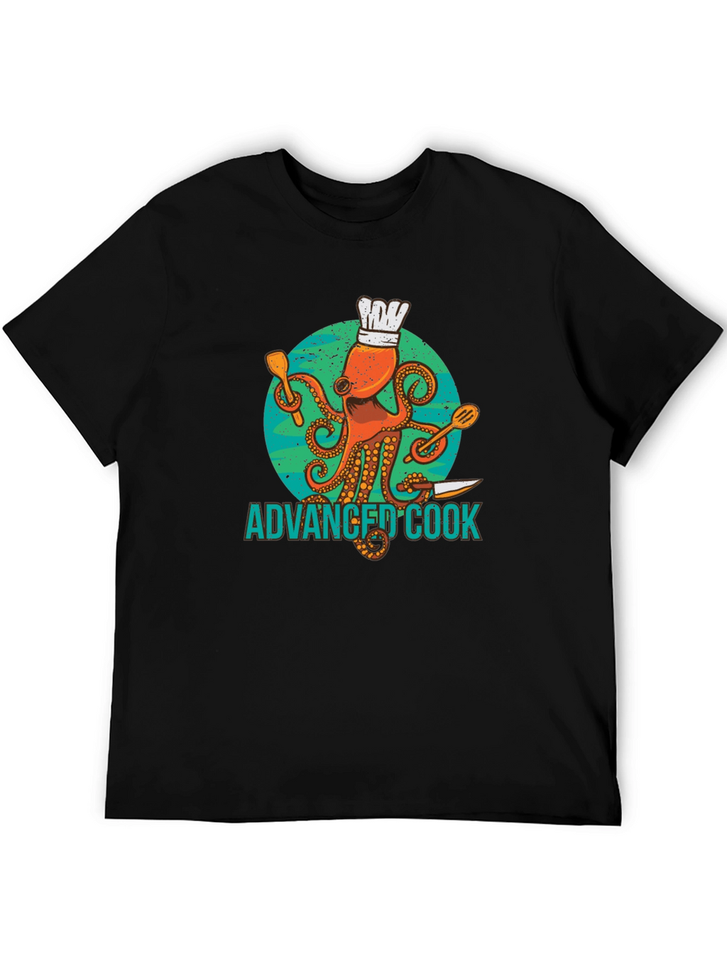 Advanced Cook Octopus Chef Graphic T-Shirt