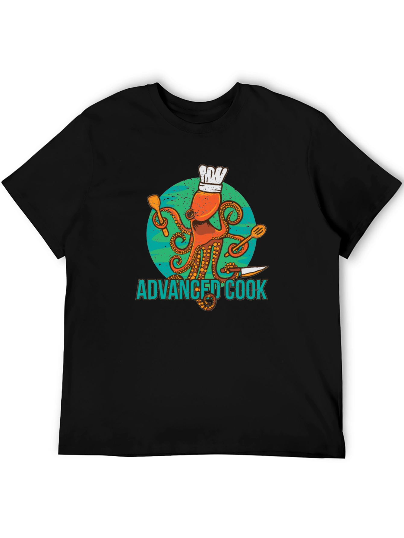 Advanced Cook Octopus Chef Graphic T-Shirt