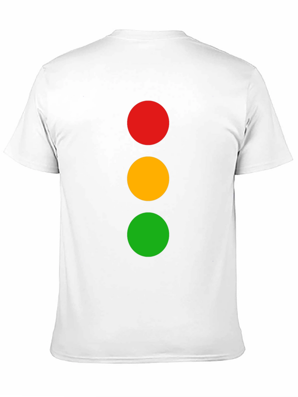 Traffic Light T-Shirt - Black Cotton Crew Neck Tee