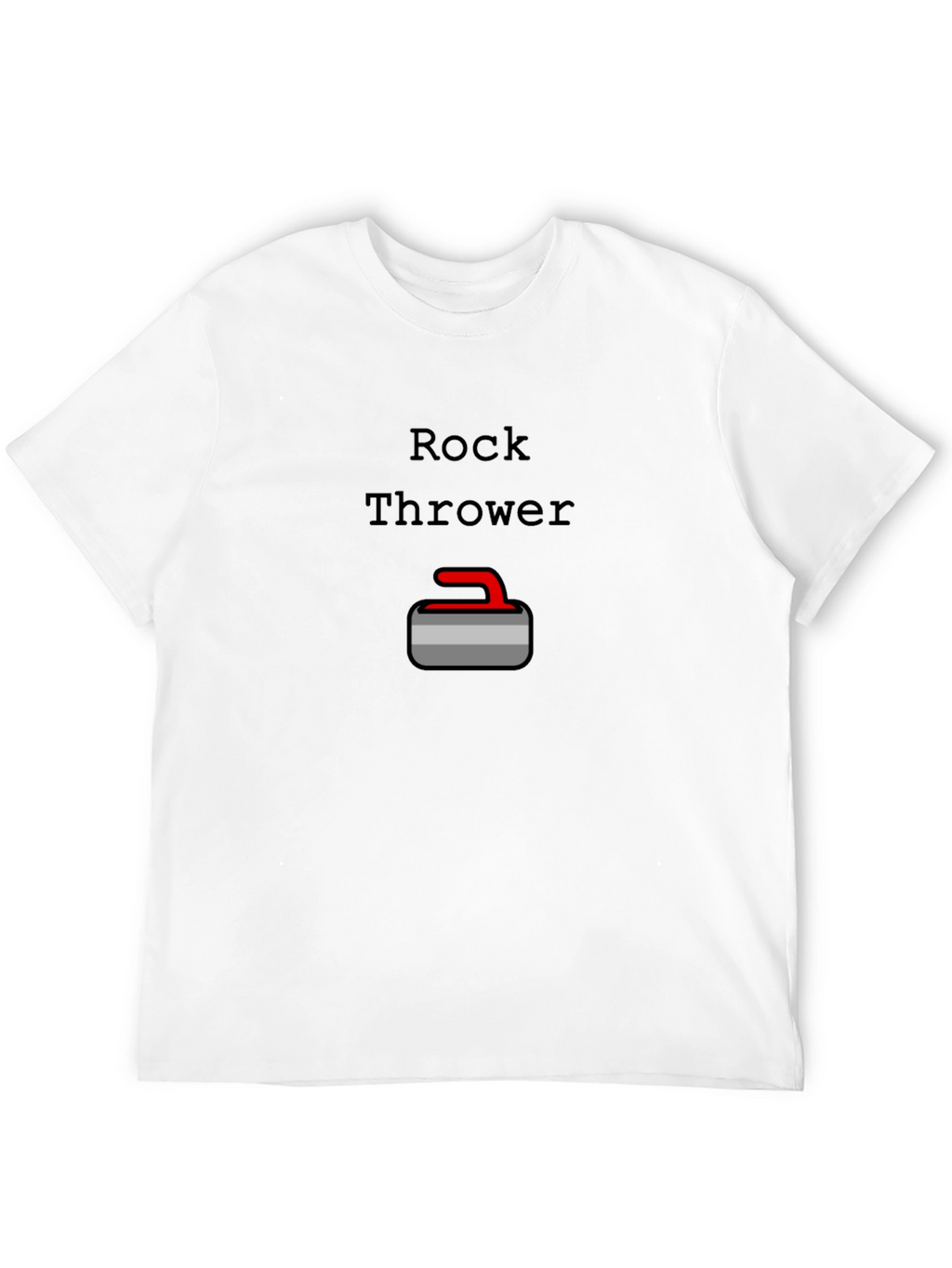 Rock Thrower Curling T-Shirt - Black