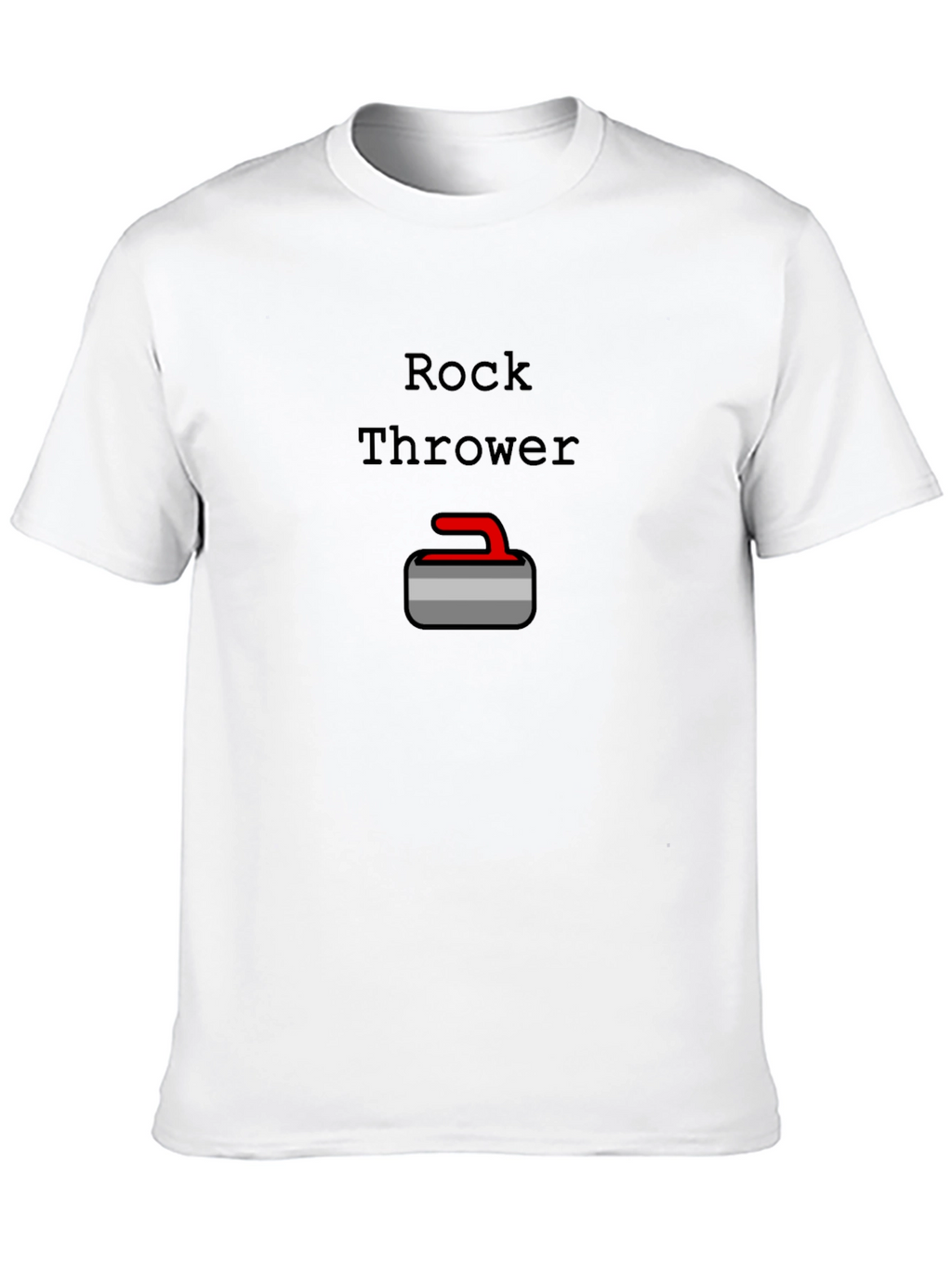 Rock Thrower Curling T-Shirt - Black