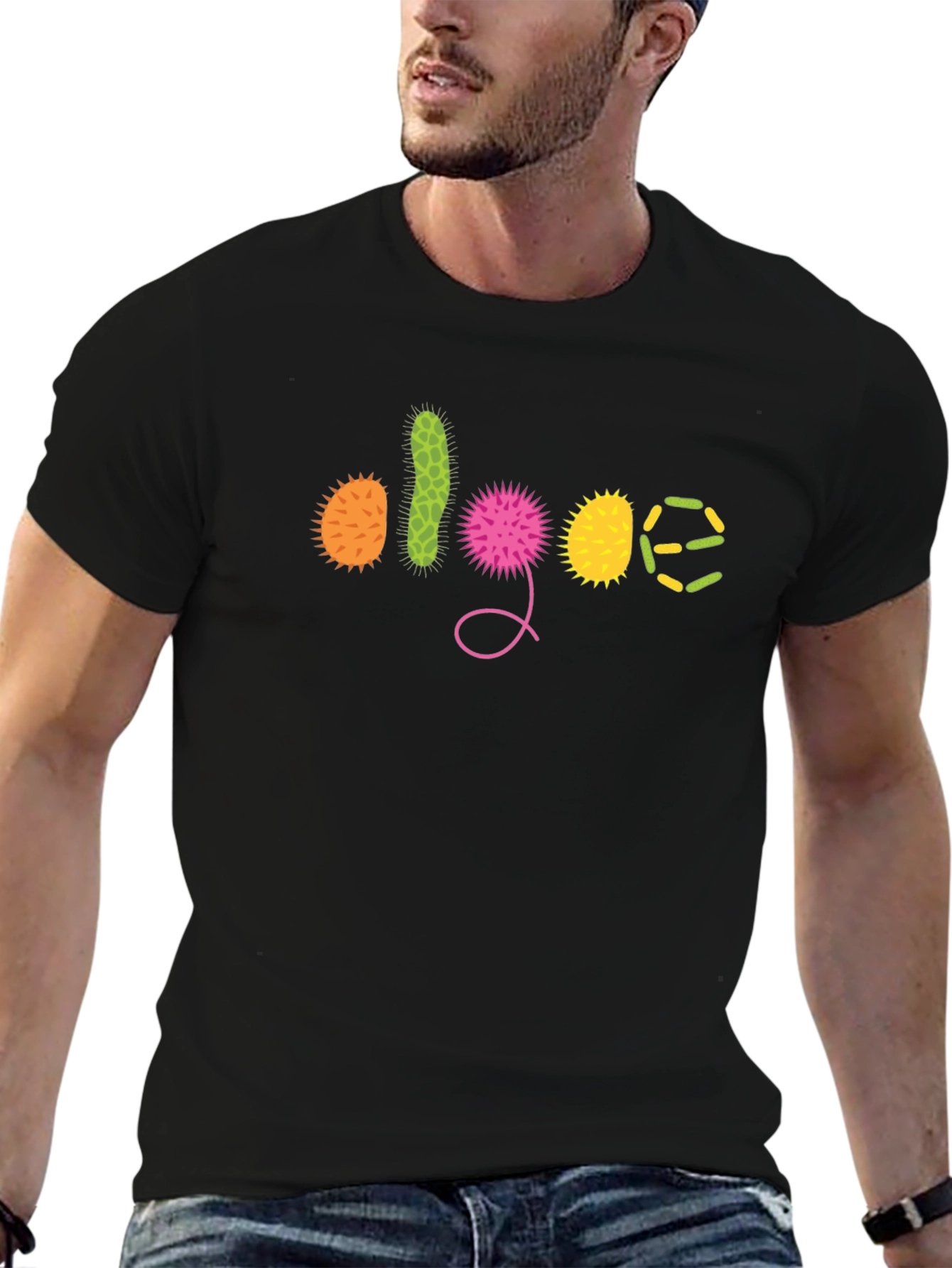 Algae Graphic Black T-Shirt