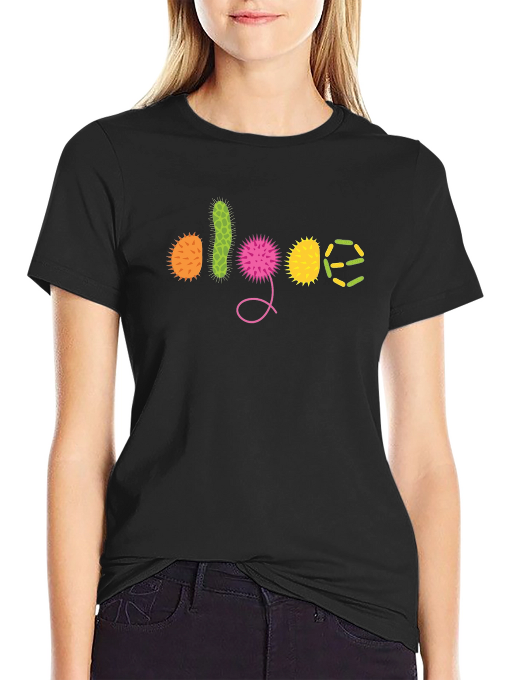 Algae Graphic Black T-Shirt