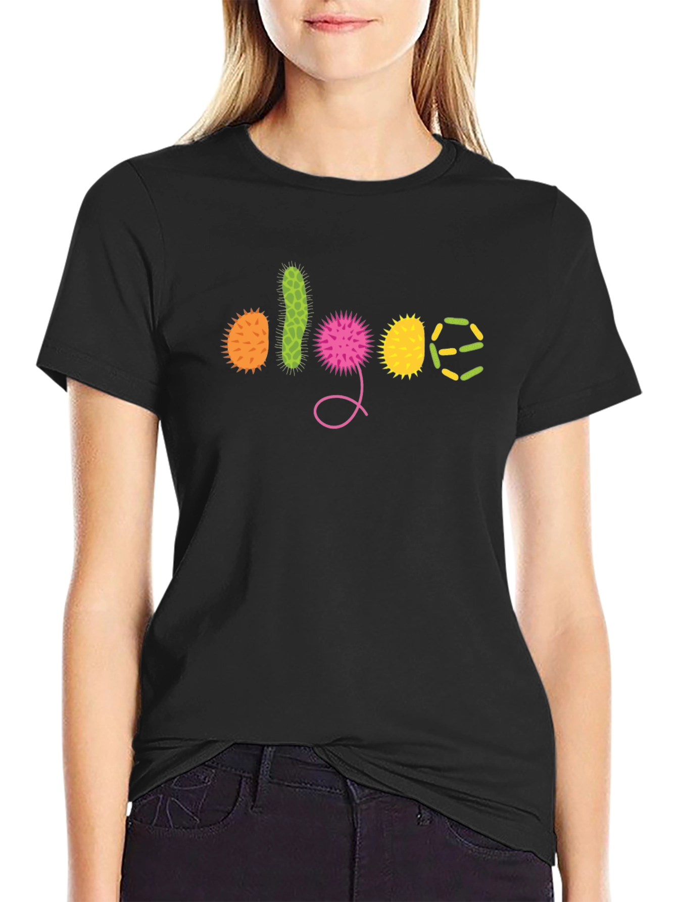 Algae Graphic Black T-Shirt