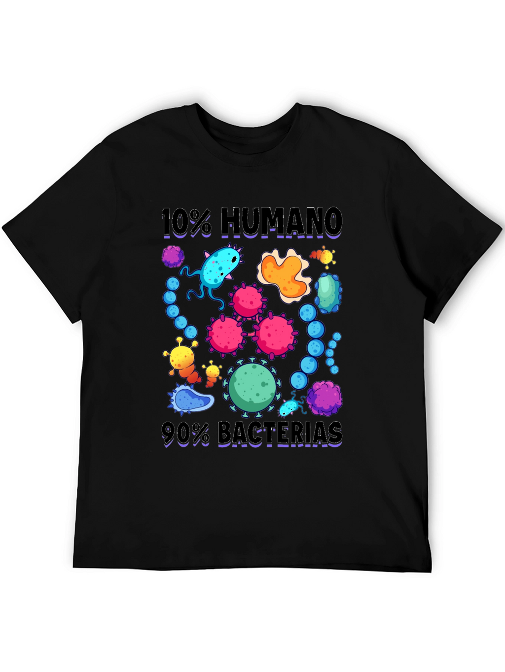 10% Human 90% Bacteria Graphic T-Shirt