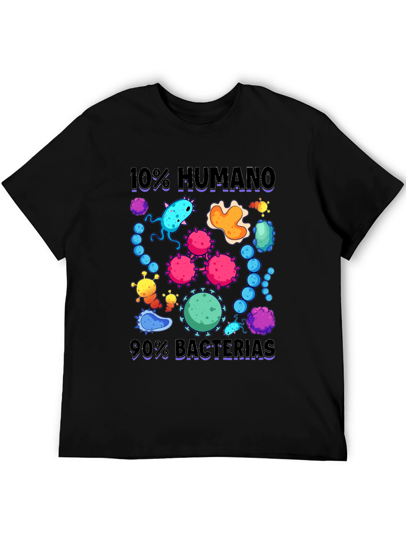 10% Human 90% Bacteria Graphic T-Shirt