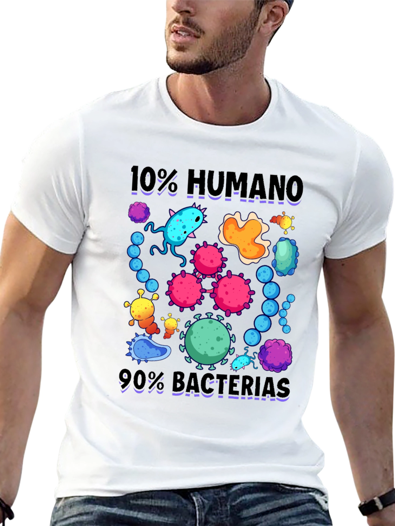 10% Human 90% Bacteria Graphic T-Shirt