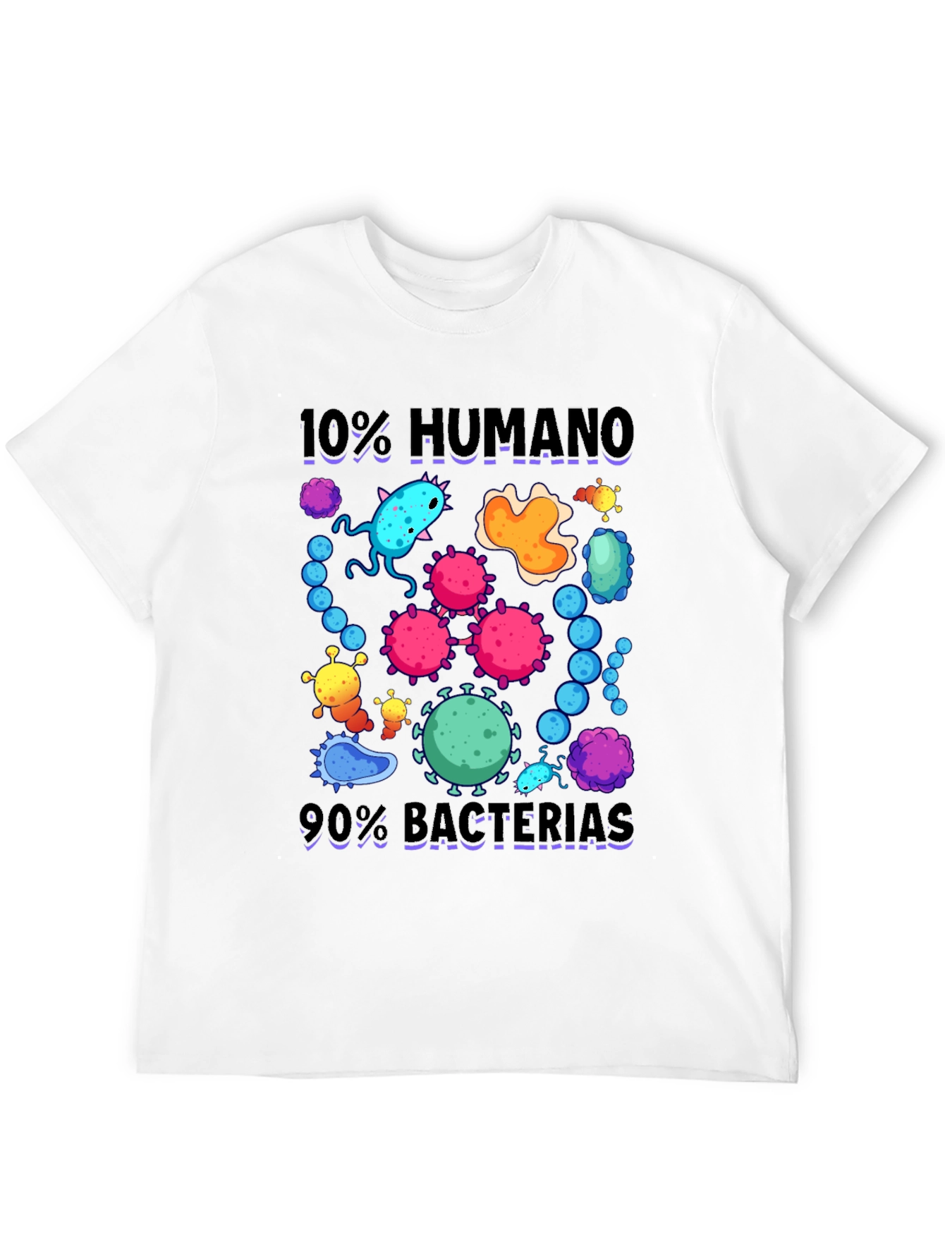 10% Human 90% Bacteria Graphic T-Shirt