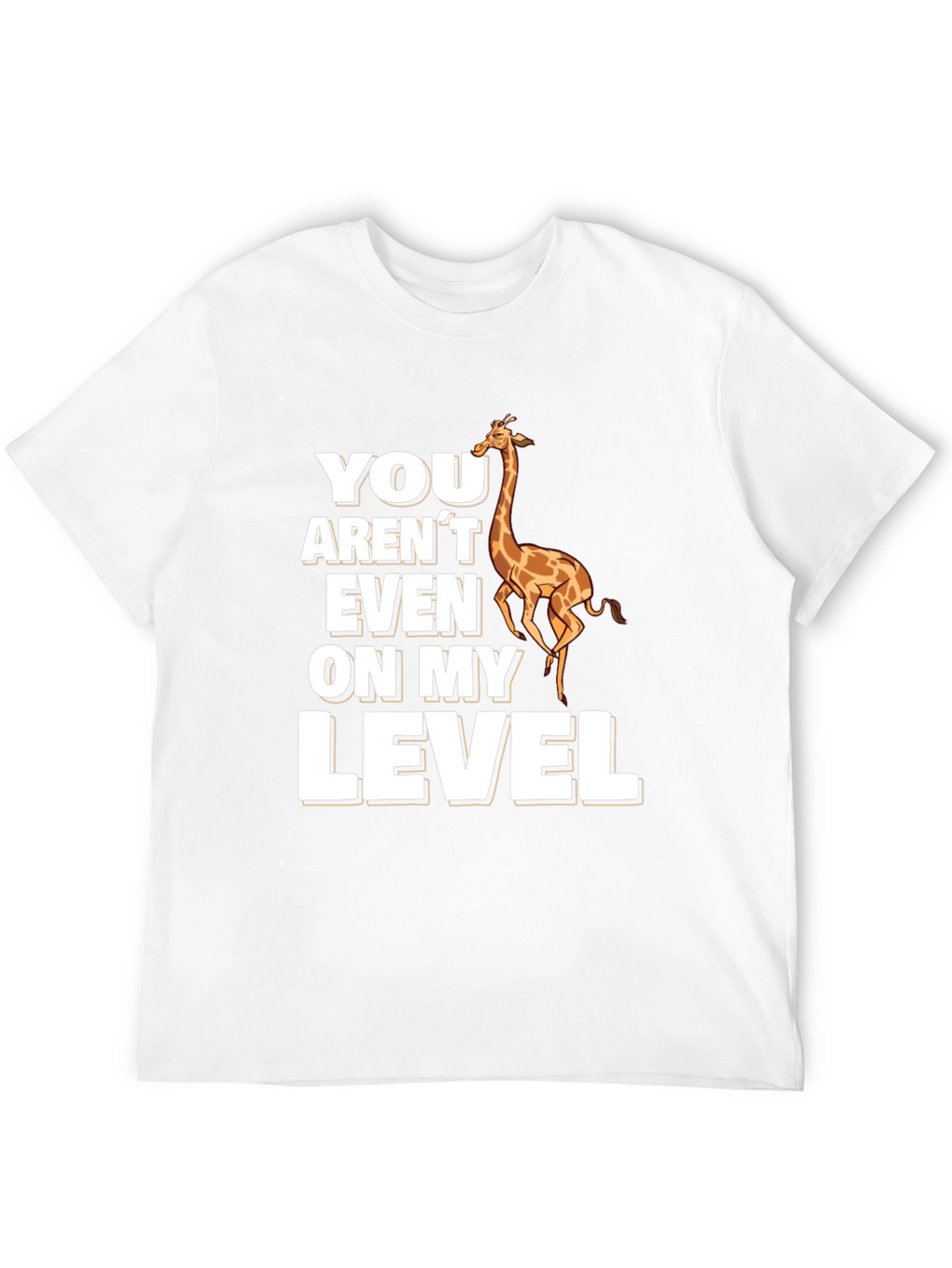 Giraffe Level T-Shirt - Funny Animal Pun Tee
