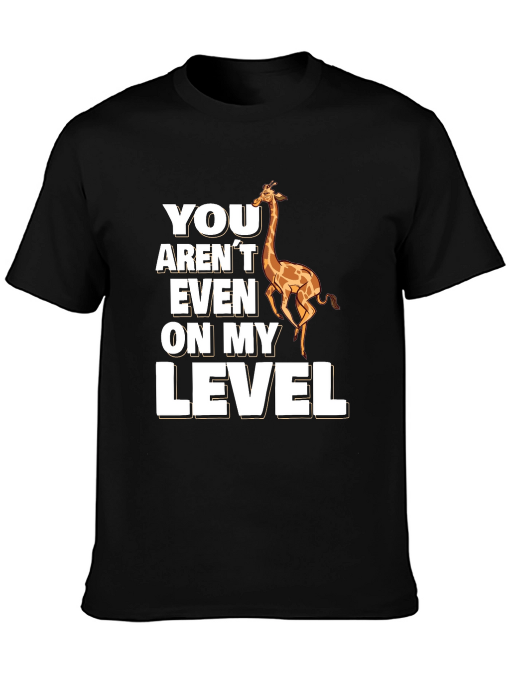 Giraffe Level T-Shirt - Funny Animal Pun Tee