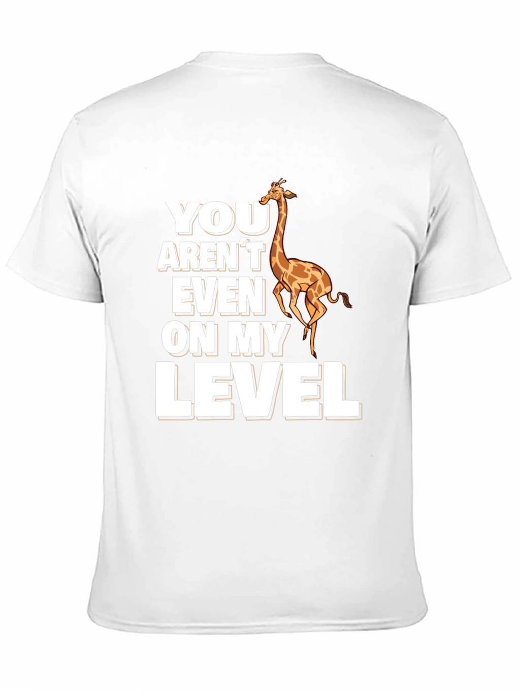 Giraffe Level T-Shirt - Funny Animal Pun Tee
