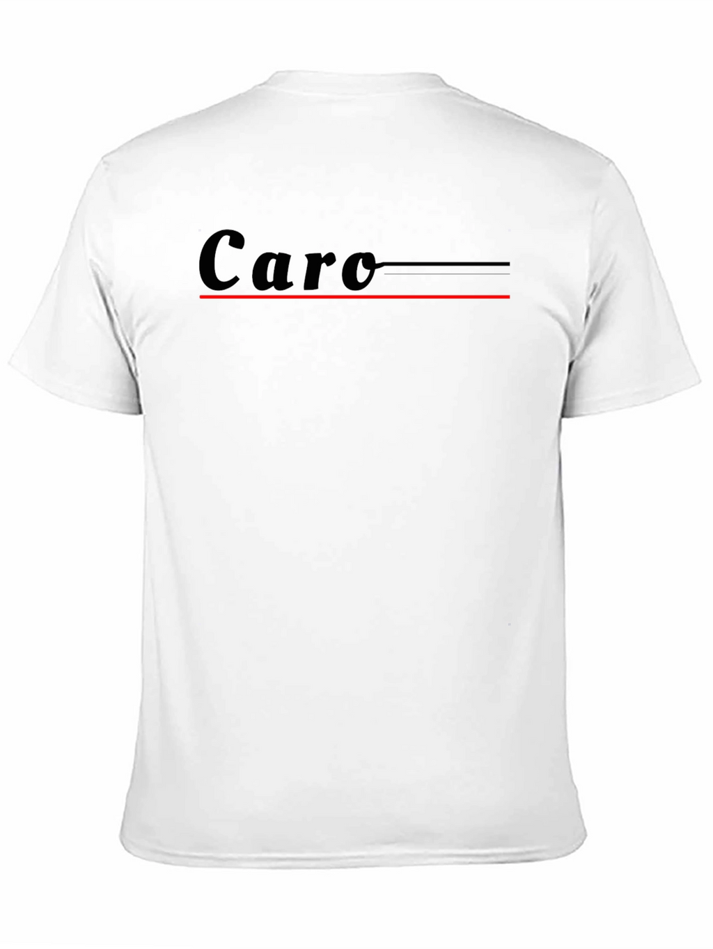 Stylish Black Caro Graphic Tee for Men