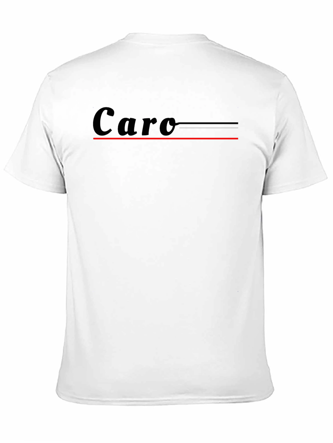 Stylish Black Caro Graphic Tee for Men