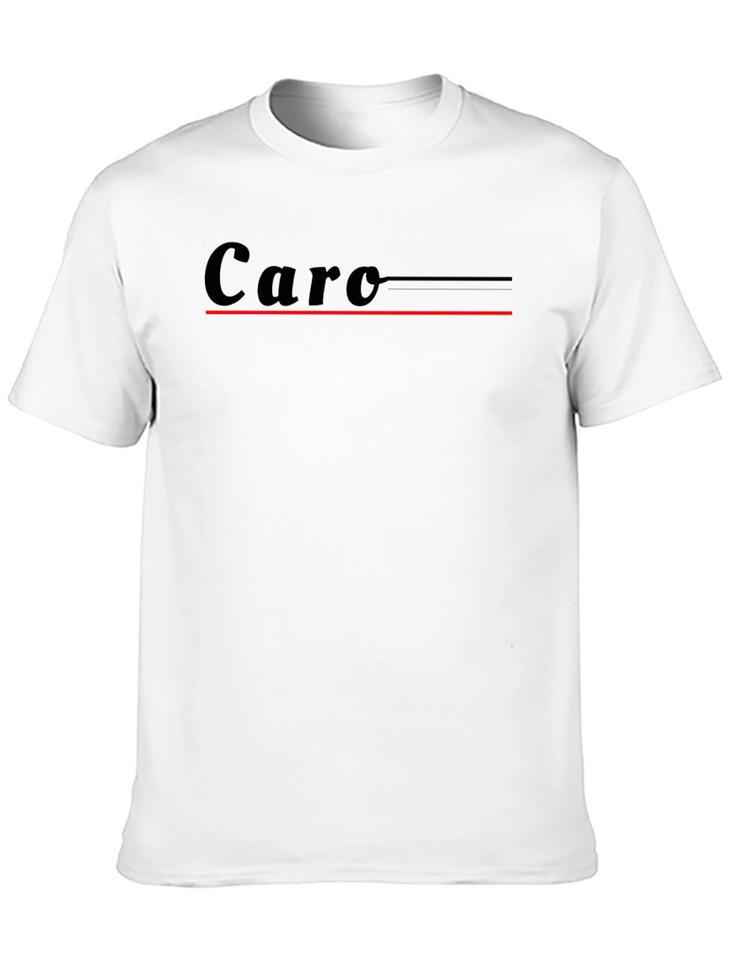 Stylish Black Caro Graphic Tee for Men