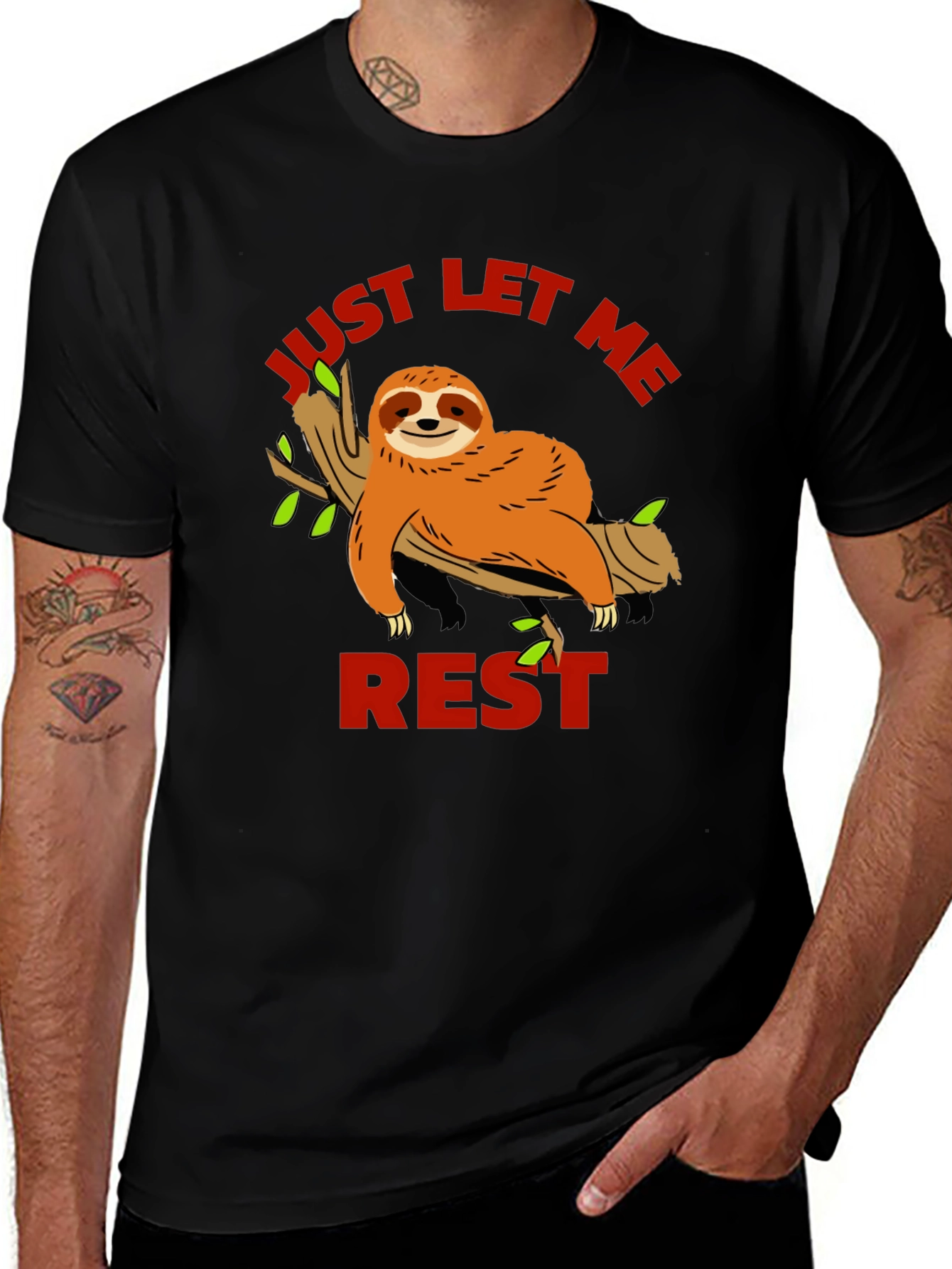 Just Let Me Rest Sloth Graphic Tee