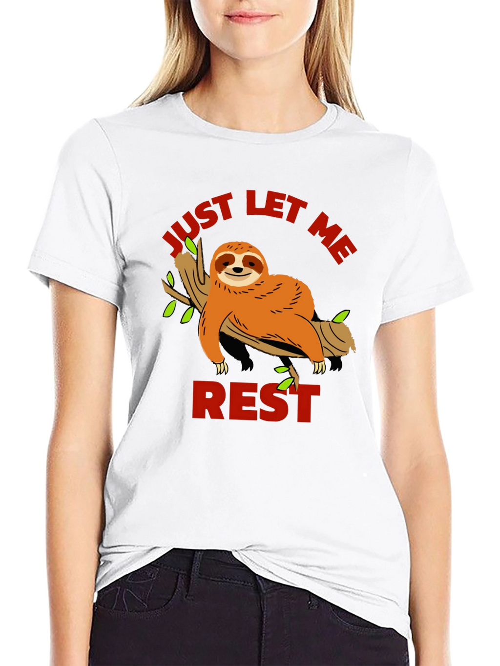Just Let Me Rest Sloth Graphic Tee