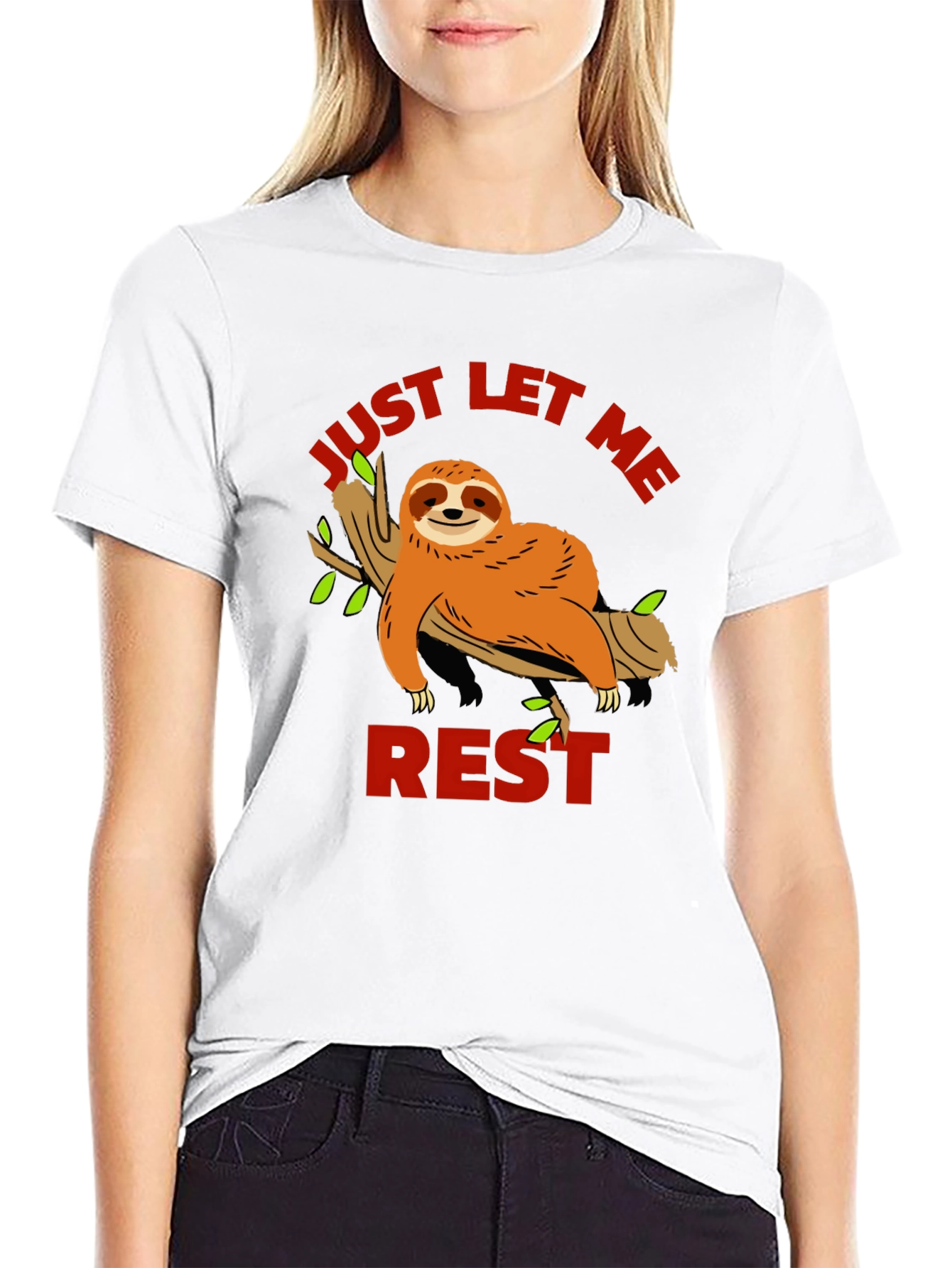 Just Let Me Rest Sloth Graphic Tee
