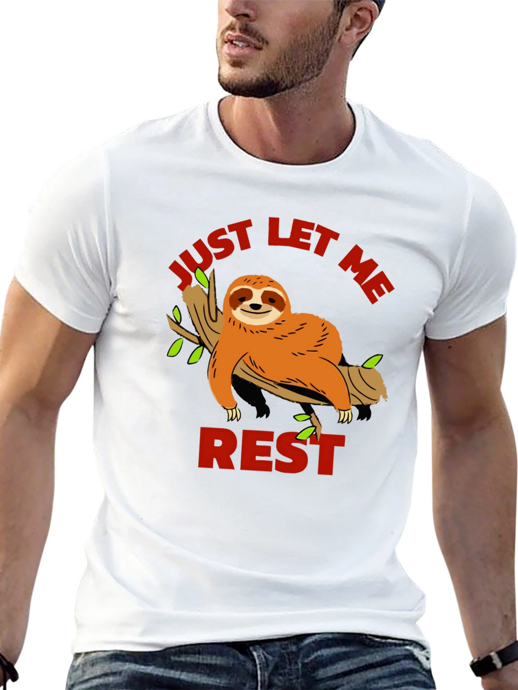 Just Let Me Rest Sloth Graphic Tee