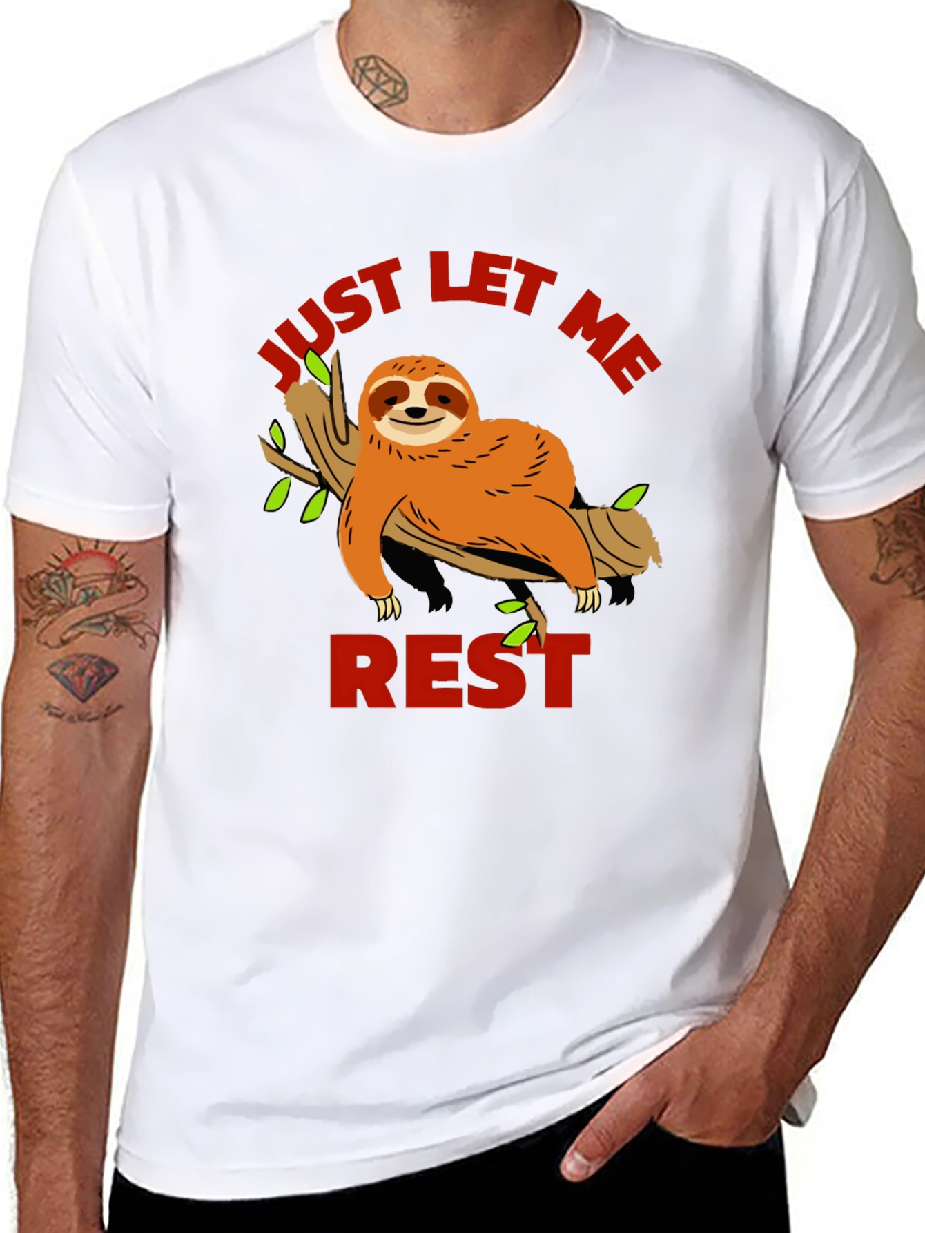 Just Let Me Rest Sloth Graphic Tee