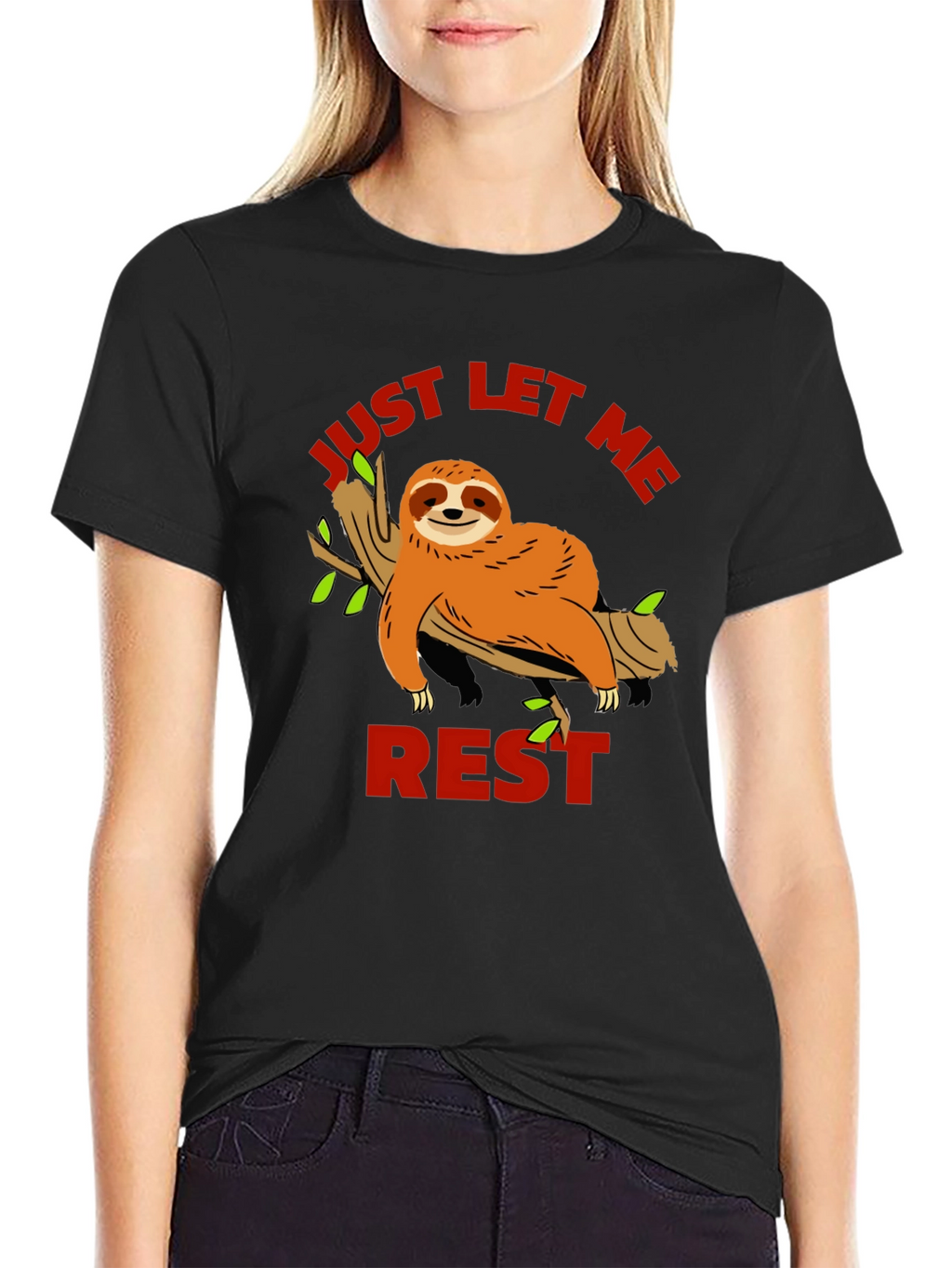 Just Let Me Rest Sloth Graphic Tee
