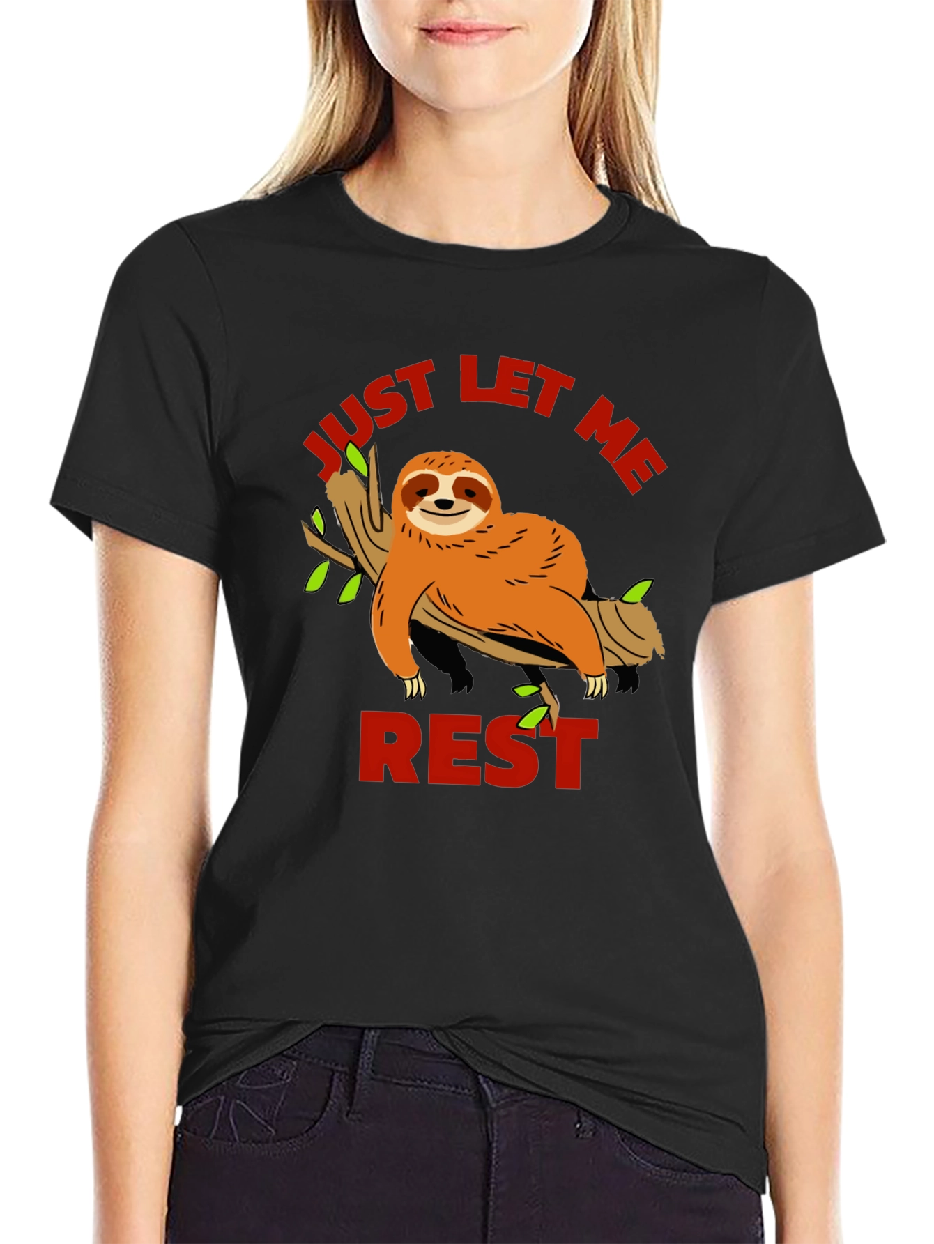 Just Let Me Rest Sloth Graphic Tee