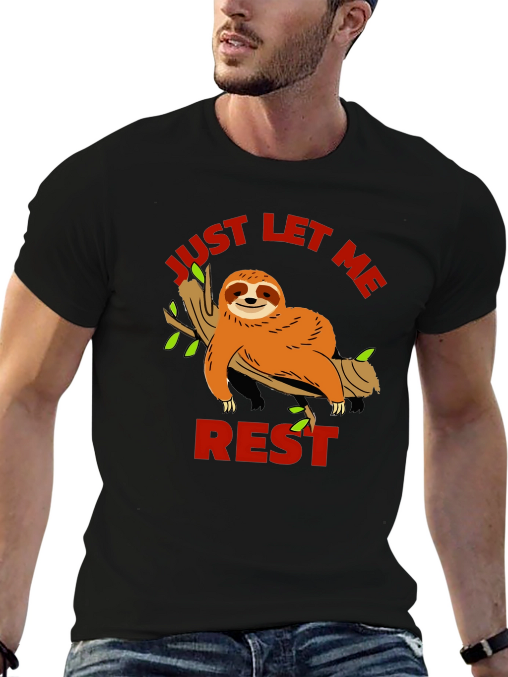 Just Let Me Rest Sloth Graphic Tee