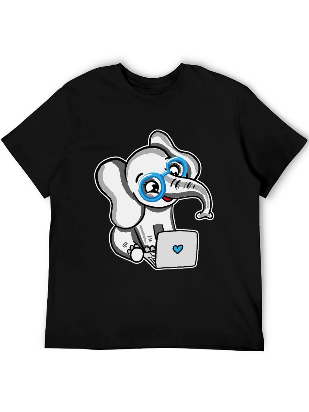 Cute Elephant with Glasses T-Shirt