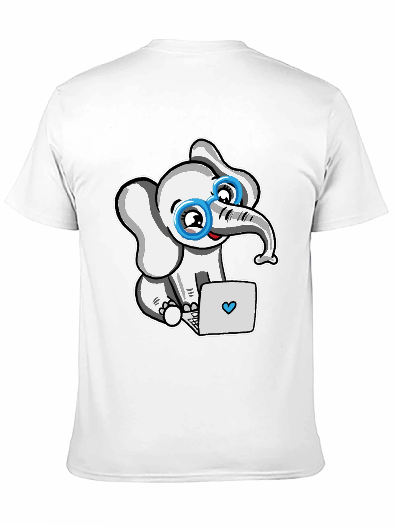 Cute Elephant with Glasses T-Shirt