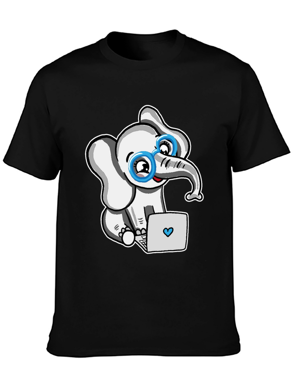 Cute Elephant with Glasses T-Shirt