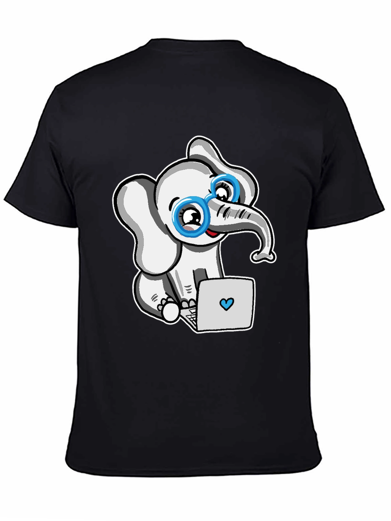Cute Elephant with Glasses T-Shirt