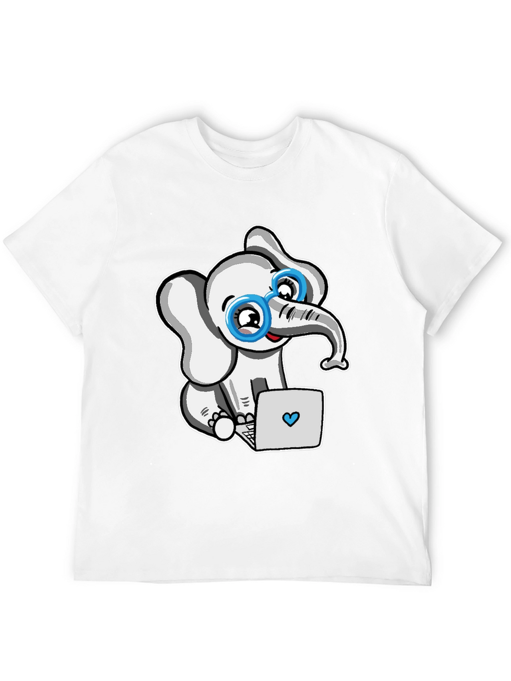 Cute Elephant with Glasses T-Shirt