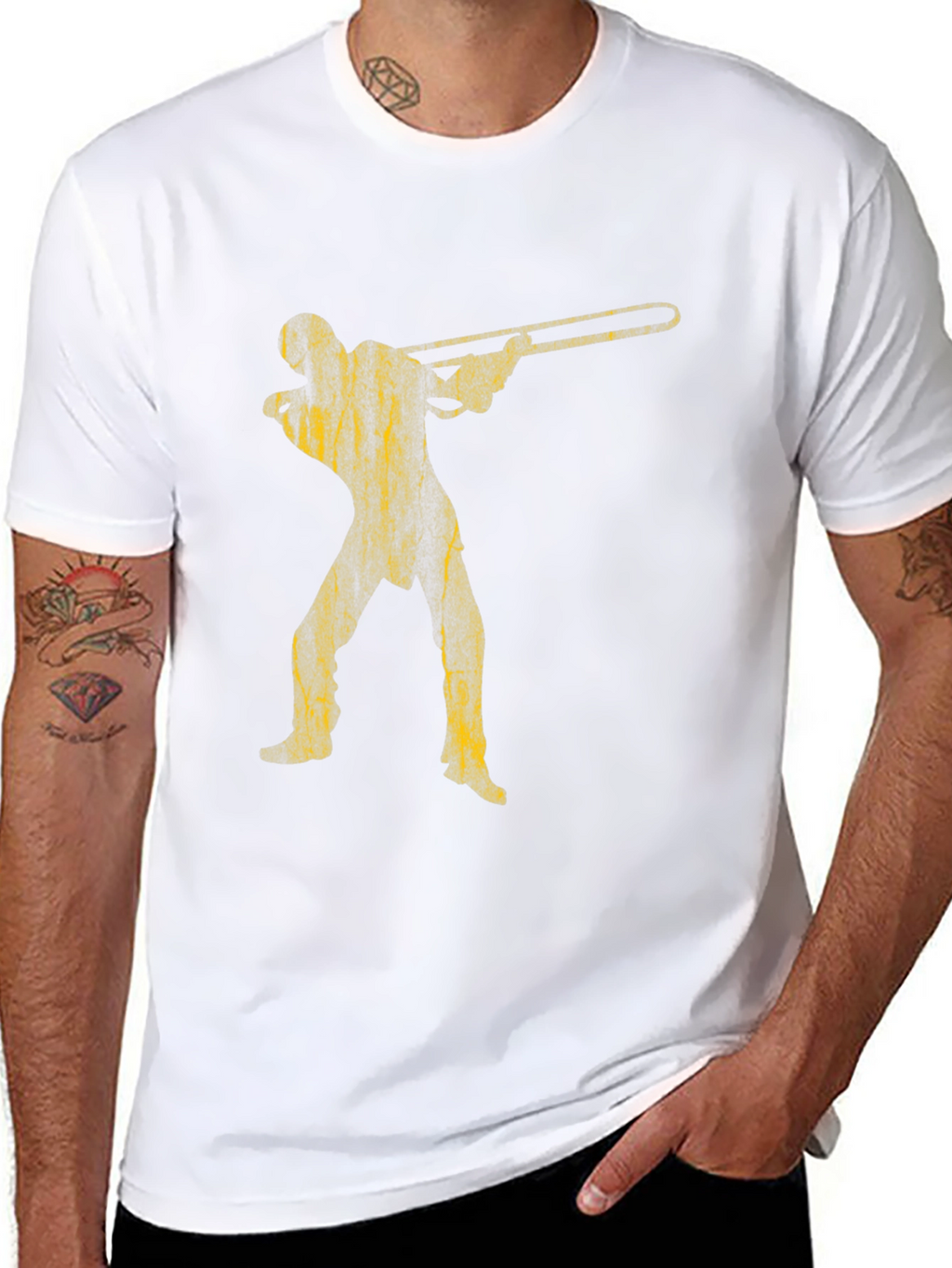 Trombone Player Black T-Shirt