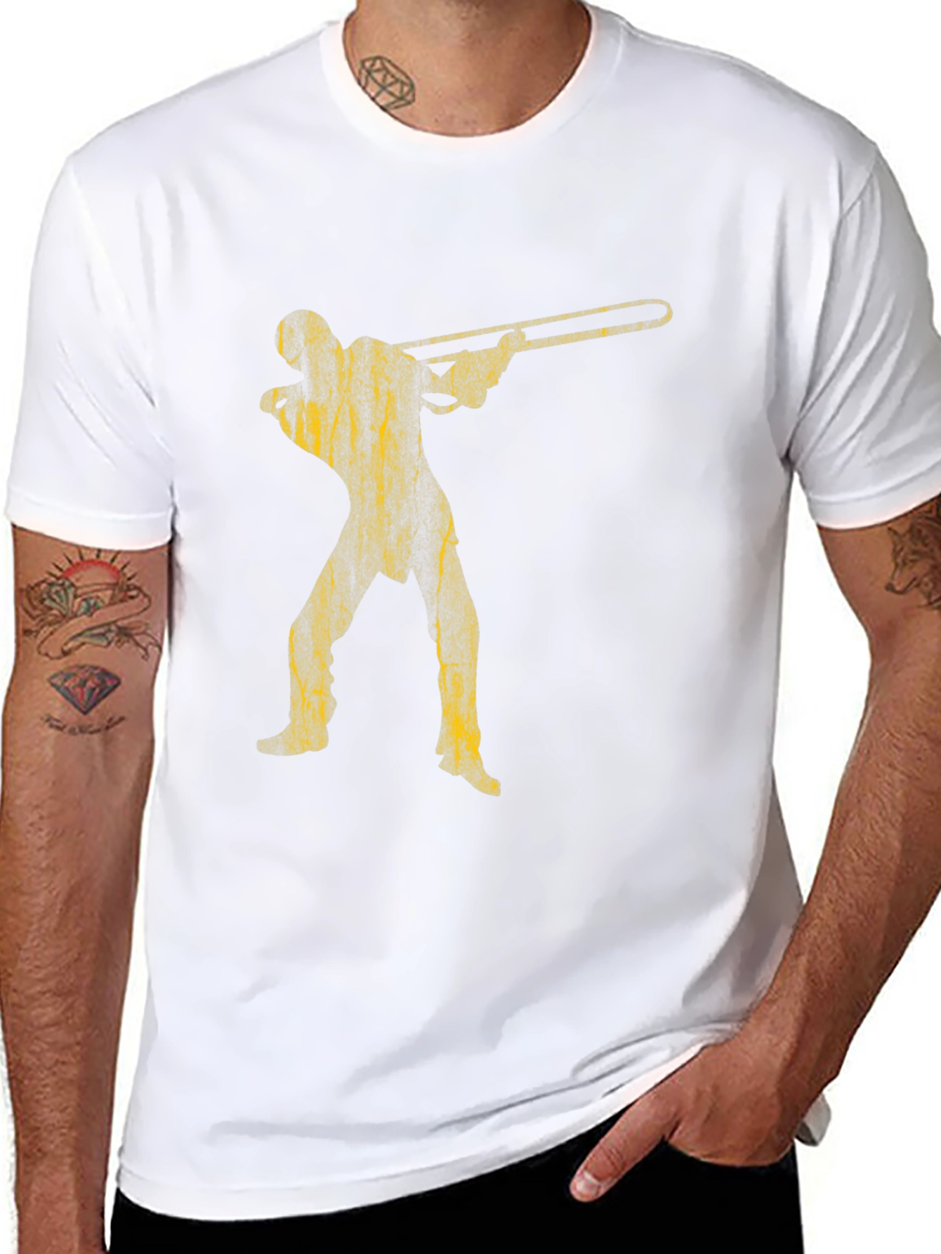 Trombone Player Black T-Shirt